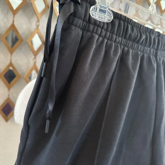 Nike Black Ribbon Shorts and White Ribbon T-Shirt Set